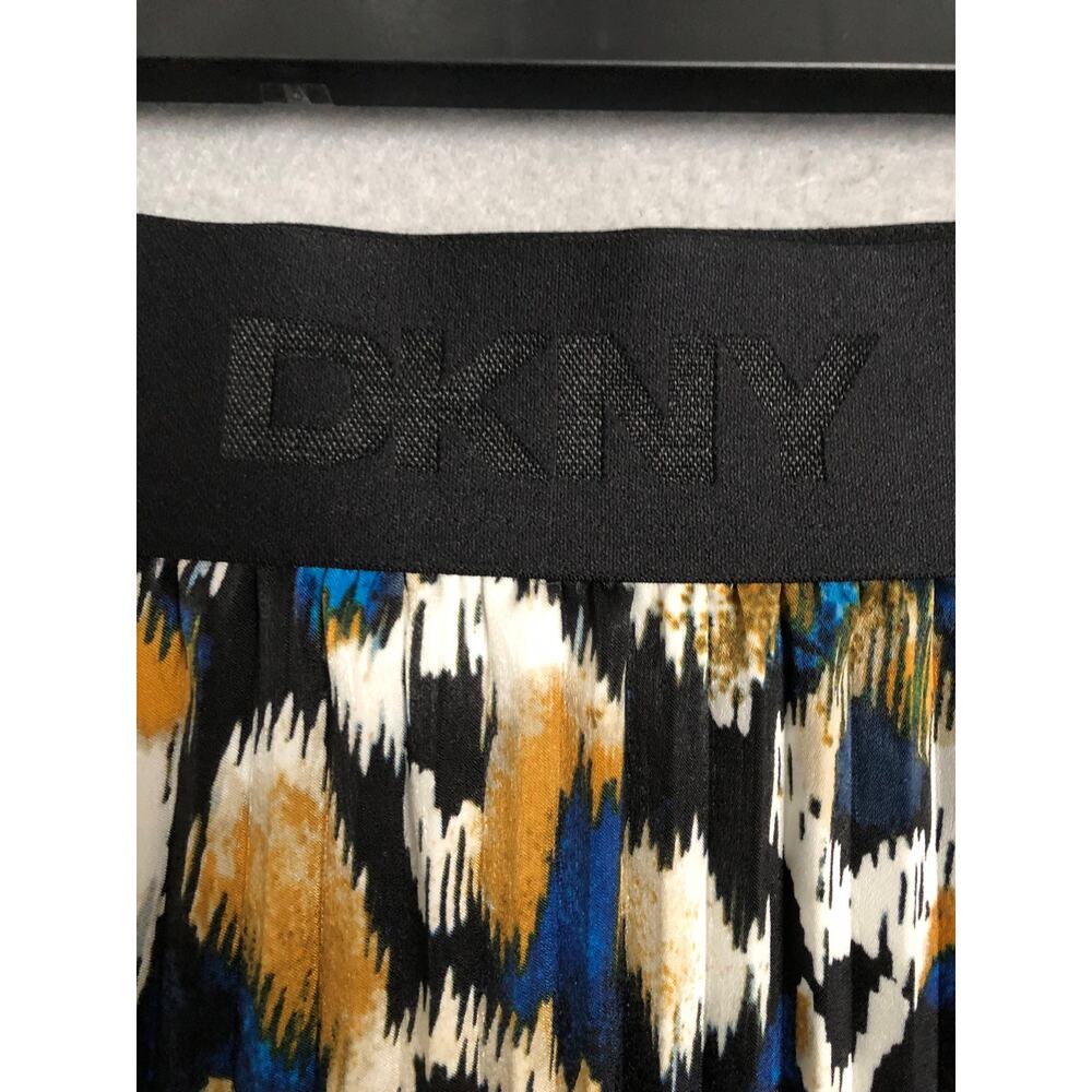 DKNY Midi Skirt Pleated in Brstrk Leo Women's XS - Picture 2 of 7
